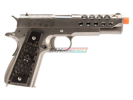 [WE-Tech] Hex Cut Signature 1911 Airsoft GBB Pistol[SV]