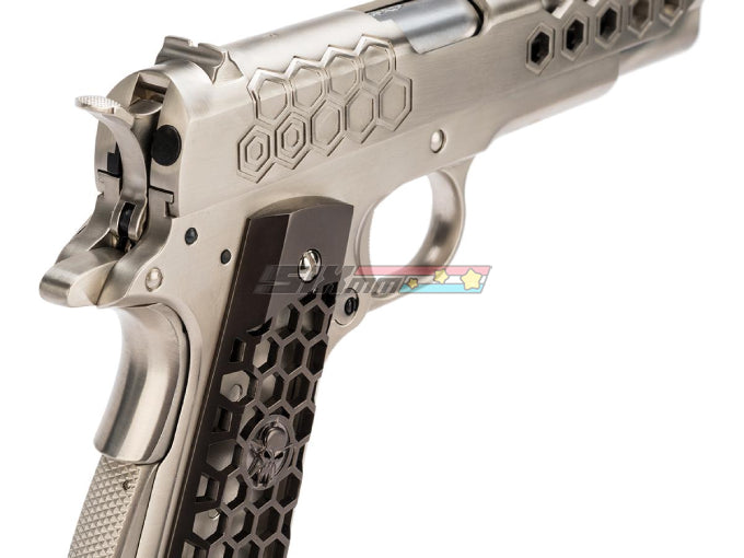 [WE-Tech] Hex Cut Signature 1911 Airsoft GBB Pistol[SV]