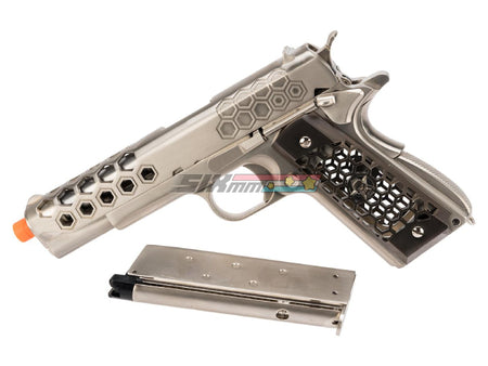 [WE-Tech] Hex Cut Signature 1911 Airsoft GBB Pistol[SV]