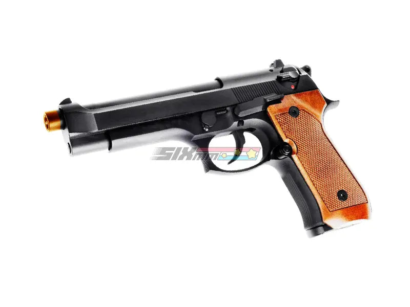 [WE-Tech] M92 / M9 Airsoft GBB Pistol with Brown Grip [No Marking]