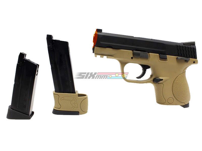 [WE-Tech] M&P Toucan GBB Airsoft Pistol Gun [2mags][Mini] [BLK/TAN]