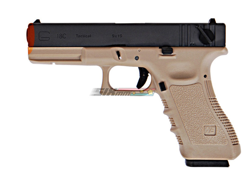 [WE-Tech] Model 18C GBB Pistol Gun (Gen. 3) [TAN]