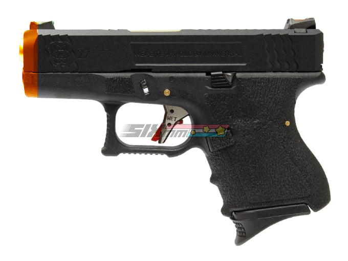 [WE-Tech] SAI Style G27 T1 Airsoft GBB Pistol[BLK Slide & Gld Barrel]