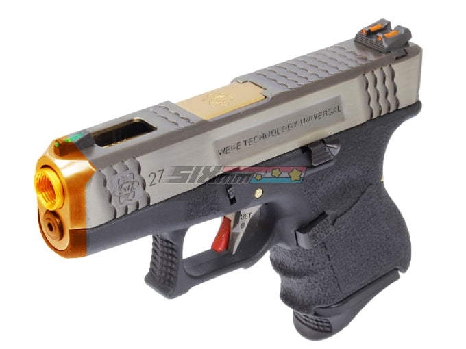 [WE-Tech] SAI Style G27 T3 Airsoft GBB Pistol[SV Slide & GLD Barrel]