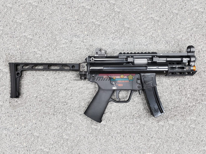 [WE-Tech] SIXmm Custom MI MP5K PDW GBB SMG W M1913 Stock[M-LOK Ver.][BLK]