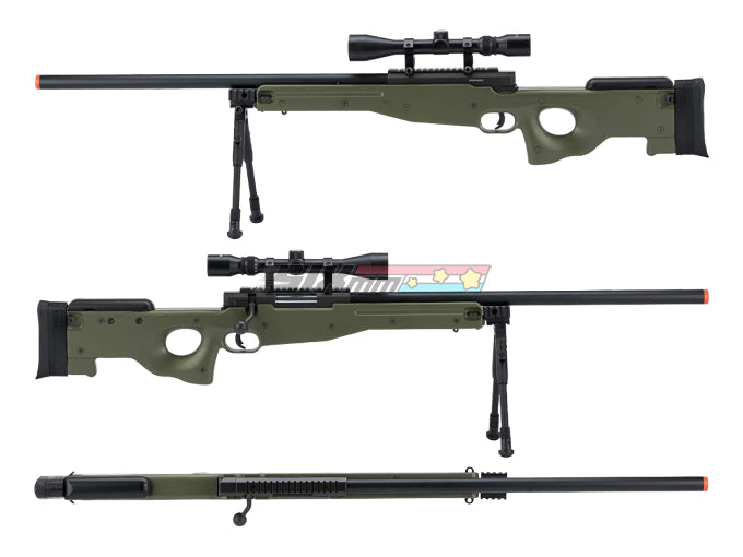 [WELL] L96 Bolt Action Sniper Rifle W/ Scope [OD] – SIXmm (6mm)