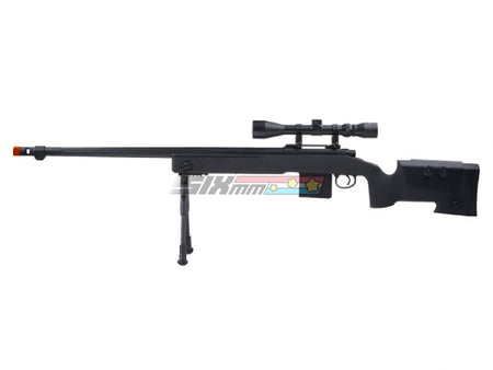 [WELL] M40A5 Bolt Action Sniper Rifle WScope & Bipod[BLK]