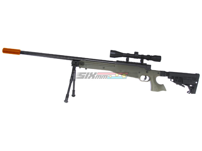 [WELL] MB14D Bolt Action Spring ASG Sniper Rifle [BLK]