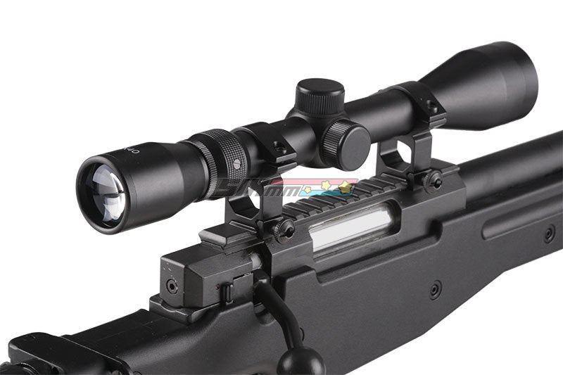 [WELL] MB14D Bolt Action Spring ASG Sniper Rifle [BLK]