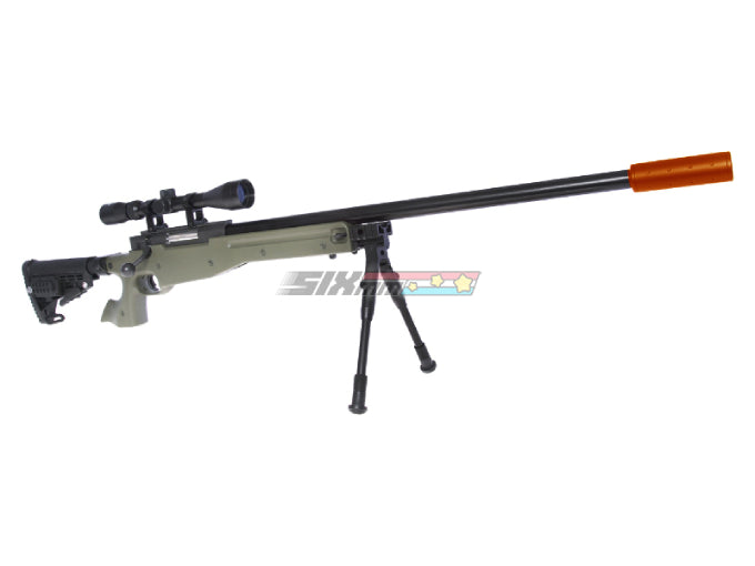 [WELL] MB14D Bolt Action Spring ASG Sniper Rifle [BLK]