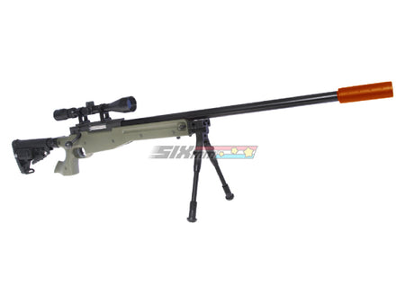 [WELL] MB14D Bolt Action Spring ASG Sniper Rifle [BLK]