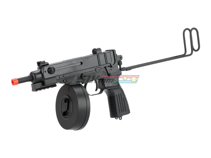 [WELL] Scorpion Airsoft VZ61 AEP Airsoft Gun[W/ Drum Magazine] SIXmm (6mm)