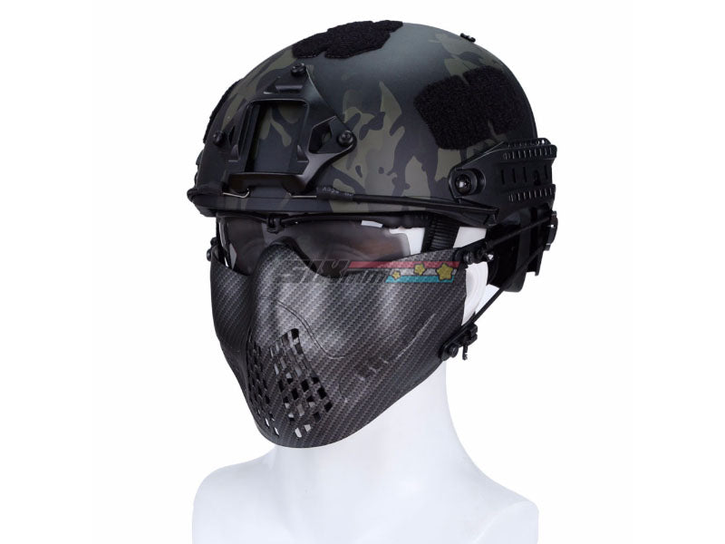[WoSport] Tactical Protective Mask Dual-Mode Headband System M07 Navigator Mask [Carbon]