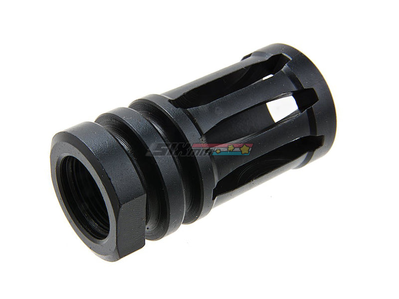 [Guns Modify] Airsoft Flash Hider [Steel CNC A2] 14mm CCW\