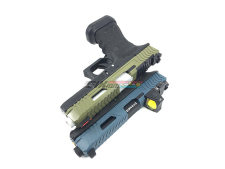 [Airsoft Artisan] Dynamic Weapon Solution Slide Kit [For Tokyo Marui Model 17 / WE Tech G17, G18C][Green]