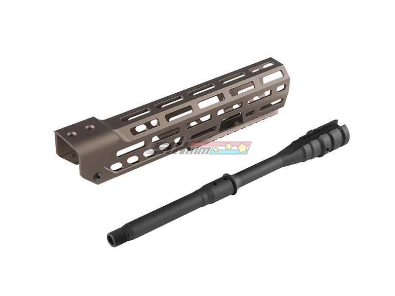 [Airsoft Artisan] Spear Type 10inch M-LOK Handguard Set [For SIG AIR MCX Virtus AEG][DE]