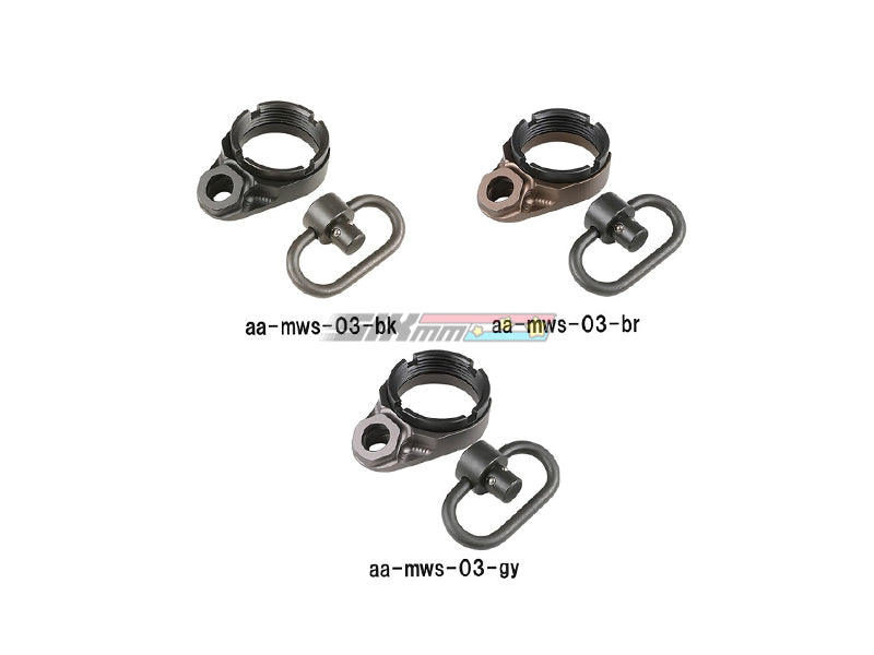 [Airsoft Artisan] Sling Mount Plate for Marui MWS GBB [Grey]