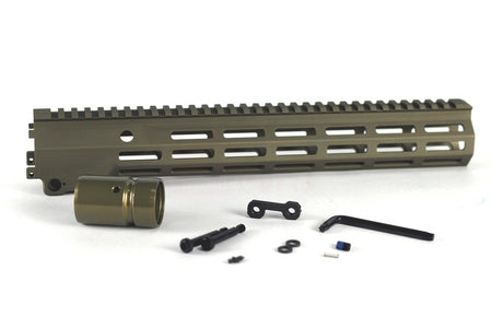 [Z-Parts] 13.5inch Mk16 Handguard for KSC M4 GBB Rifle (Tan) 