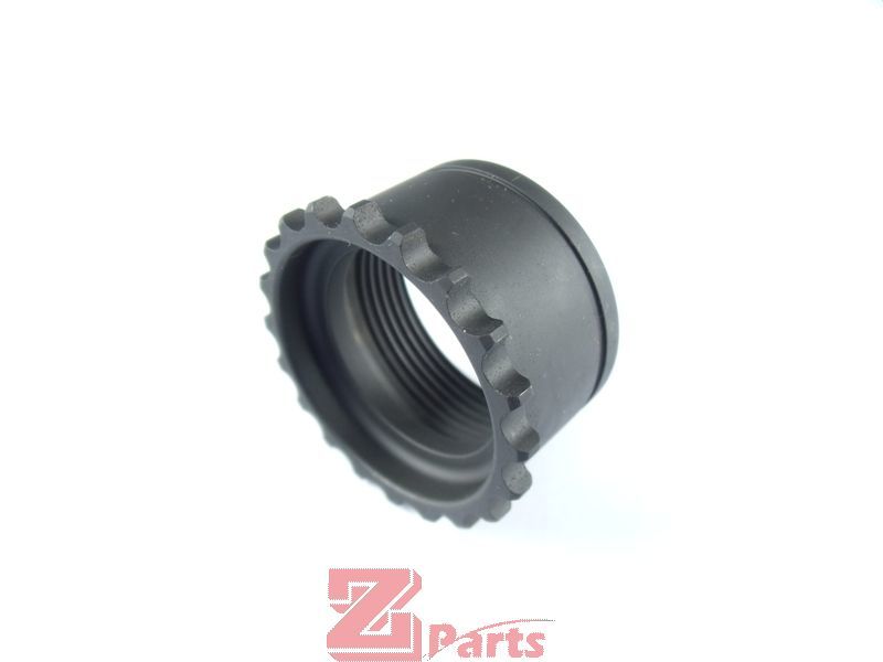 [Z-Parts] Steel Barrel Nut M32xP1.5 for Marui/KSC/KWA M4 GBB(Blk)